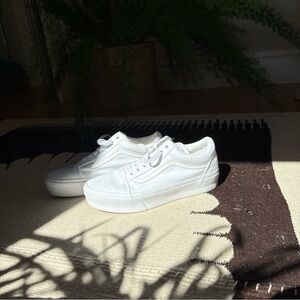 White Low-Top Sneakers